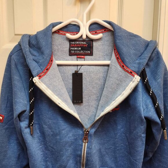 [M] NEW "Paraffin" Full-Zip Hoodie Cardigan size‎ Medium with Pockets - Picture 2 of 6